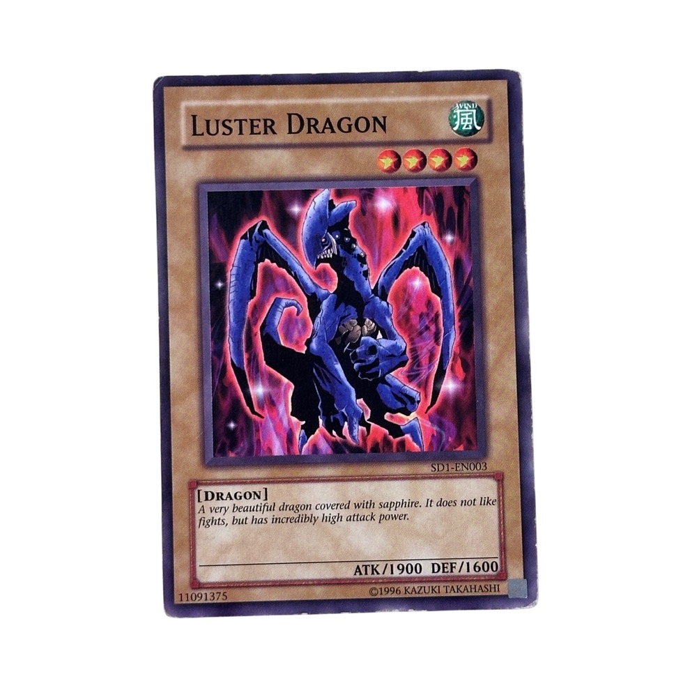 Yu-Gi-Oh! Trading‎ Card Luster Dragon SD1-EN003 Common Dragon's Roar 1st Edition